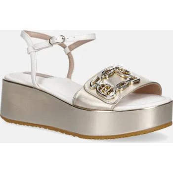 Dámské sandále Sandály Liu Jo FLO 01 SA6137PX026S1052 zlatá GLD, EUR 38