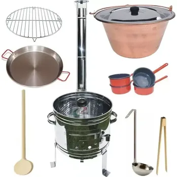 kotlíky Kotlíkový set Párty Echo měď 42 cm s poklicí 3 v 1 FULL