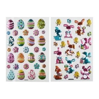 Velikonoční dekorace NÁLEPKY VELIKONOČNÍ 10X15CM