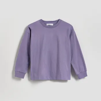 Chlapecké tričko Reserved - Bavlněné tričko s dlouhými rukávy - fialová - 220JY-44X - 220JY-44X-122