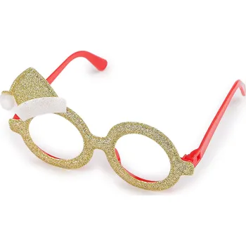 Karnevalový doplněk StoklasaVánoční brýle - Santa zlaté