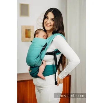 LennyLamb Rostoucí nosítko LennyLight - LITTLE HERRINGBONE OMBRE GREEN - půjčovna Chci půjčit na: osobní vyzvednutí