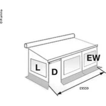 Markýza Fiamma Přední stěna 280 CS Zip