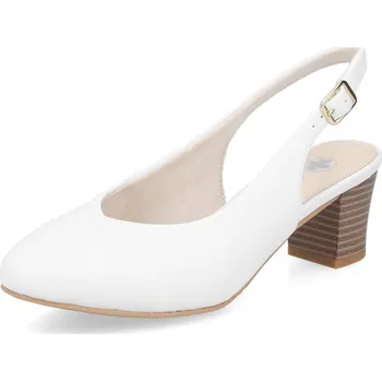 Dámské lodičky Dámské lodičky RIEKER 44651-80 bílá S6 43