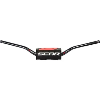Řídítka Motokrosové bezhrazdové řidítka motocyklu SCAR HANDLEBAR O2 MODEL RC HIGH S9132BK ČERNÉ (upínací průměr 1 1/8" (28,6 mm) a průměr konců pro gripy 7/8" (22,2 mm))