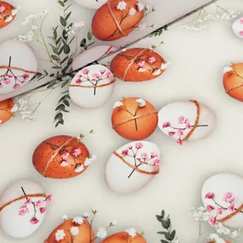 Galanterie Velikonoční dekorační látka SOFT 25031-101 bez obšití 150