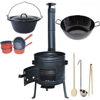 kotlíky Kotlíkový set Párty 2 v 1 smalt 42 hluboká pánev FULL