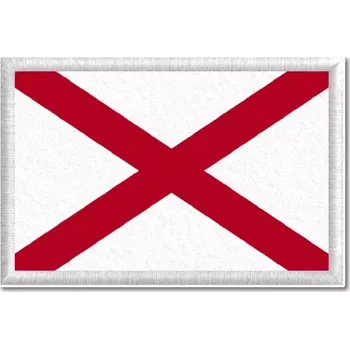 Vlajka Pelisport Vlajka Alabamy tištěná nášivka 6 x 4 cm