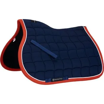 Pony skoková podsedlová dečka Equestro Tricolor Limetková PONY