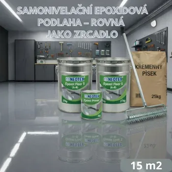 Samonivelační stěrka IZOLUJTO.CZ Sestava: Zrcadlová podlaha – PREMIUM (Samonivelační epoxid)