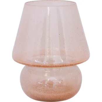 Svícen Strömshaga Skleněná lucerna na čajovou svíčku Mushroom Ash Pink