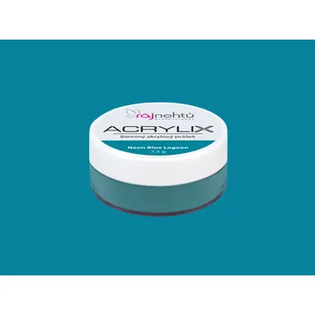 Umělé nehty Ráj nehtů Akrylový prášek ACRYLIX 7,5 g - Neon Blue Lagoon