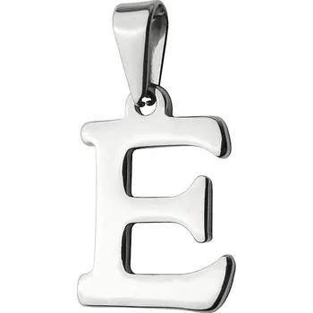 Přívěsek Přívěsek písmeno E z chirurgické oceli S400015