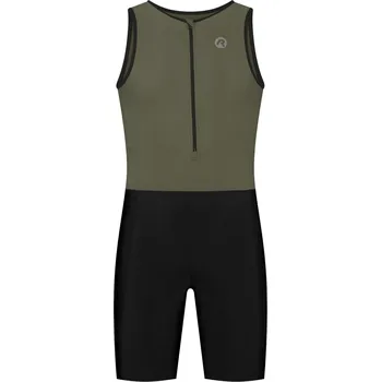 Cyklistické mazivo Kombinéza na triatlon Rogelli FLORIDA, černo-khaki XL
