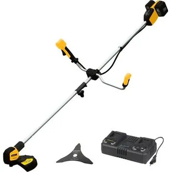 Riwall PRO RABC 2620i SET aku křovinořez 40 V (2 x 20 V) + 2x 4 Ah baterie + duální rychlonabíječka 4,5 A