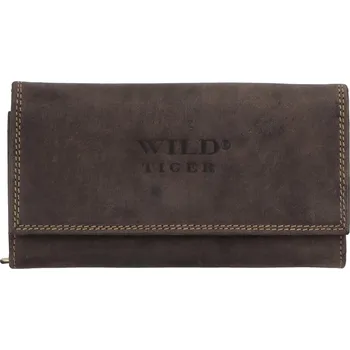 Peněženka Dámská kožená peněženka Wild, tmavě hnědá