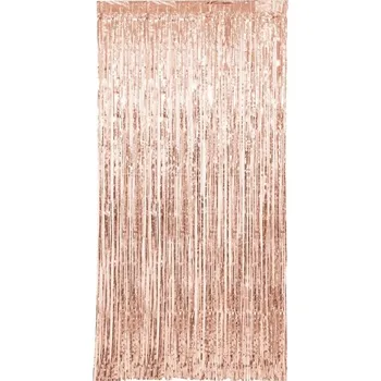 Párty závěs růžovo-zlatý 1 m x 2 m 16836