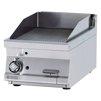 Kuchyňský gril Grilovací deska 36x51 plynová rýhovaná bez podestavby | RM - FTRT-74G