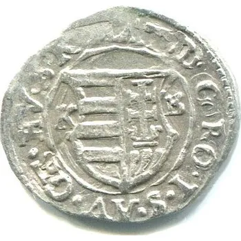 UHRY. Matyáš II. (1611 - 1619). Denár. Letopočet nečitelný, přeražba. KB. Ag.