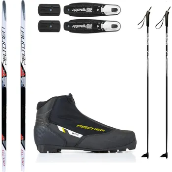 Běžky Běžkový set PELTONEN Delta s vázáním + boty Fischer XC Pro + hole
