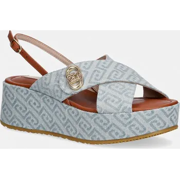 Dámské sandále Sandály Liu Jo FLO 03 SA6141TX523S1106 modrá 50X, EUR 38
