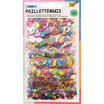 Flitry na textil - mix tvarů a barev (40g)
