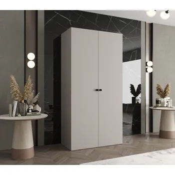 Šatní skříň Šatní skříň Abi Parma 1 Rozměry: 100 cm, Pásky / úchyty: Černá, Barva korpusu + barva dveří: Kašmír + Kašmír