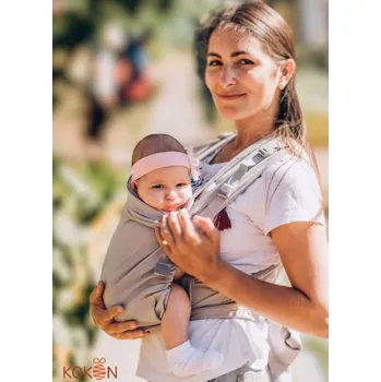Přeprava dětí Lněné nosítko Kokon Origin Světle šedé - půjčovna Chci půjčit na: poslání