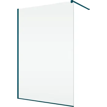 Ronal Easy Stěna pevná samostatná s vyrovnávacím profilem WALK-IN STR4P 120 x 200 cm, profil: modrá, výplň: čiré sklo, STR4P1206307