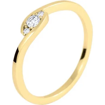 Prsten Soliter Něžný zásnubní prsten ze žlutého zlata 229 001 00825 00 60 mm + 2 měsíce na vrácení zboží