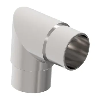 Zábradlí Hahn Steel Spoj 90° pro vložení madla O42,4 x 2,0 mm, AISI 304 - lesk