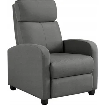 Křeslo Relaxační křeslo 614503, nosnost 120 kg, šedé - B YAHEETECH