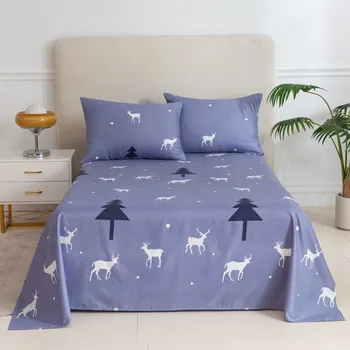 Povlečení Prostěradlo a povlak na polštář JELEN A STROM Rozměr: 2 ks 50 x 70 cm | 200 x 240 cm