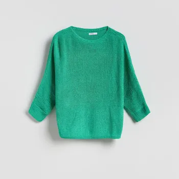 Dámský svetr Reserved - Hladký svetr - světle zelená - 629HO-70X - 629HO-70X-XS