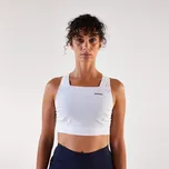 KIPRUN Dámský běžecký crop top Kiprun S BÍLÁ