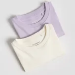 Reserved - Bavlněné tričko s dlouhými rukávy - krémová - 685IG-01X - 685IG-01X-98