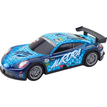 RC model auta LEAN Toys 23060 RC závodní auto 27 MHz, svítící karoserie, modré