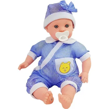 Hračka pro kočku LEAN Toys 7085 Panenka s modrým oblečkem a doplňky 45 cm