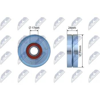 Vratná/vodicí kladka, klínový žebrový řemen NTY RNK-AU-067