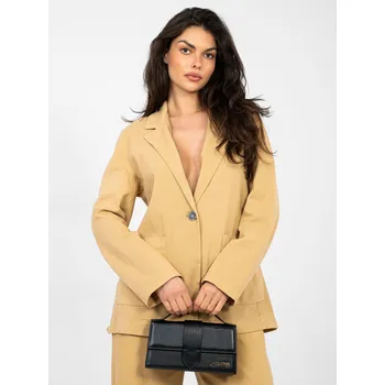 Dámské sako Blejzr IT MA FL7703.49 camel jedna velikost