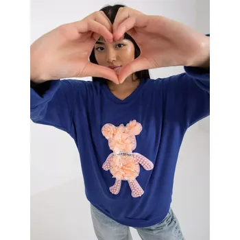 Dámská halenka Halenka LK BZ 509067.15 tmavě modrá jedna velikost