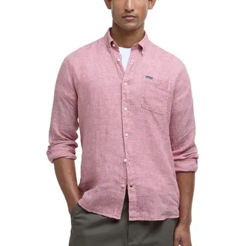 Pánská košile Barbour Linton Tailored Shirt — Red Spice