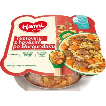 Dětská výživa HAMI masozeleninový talířek Hovězí po Burgundsku 230g