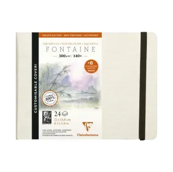 Akvarelová kniha Fontaine A5 hot pressed 300g