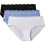 Dámské kalhotky Calvin Klein s krajkovým lemem QD5302 3FD, 3pack velikost L