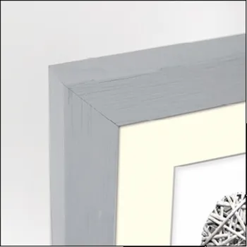 Rám na obraz ZEP Regent 2 pasparta 13x18 drevo obrazovy ram seda V32572