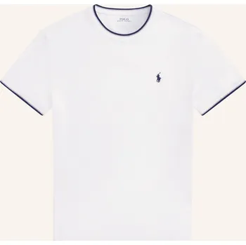 Pánské tričko Polo Ralph Lauren Pánské Tričko, bílá / šedá / tmavě modrá, XXL