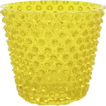 Váza Váza, Svícen, Květináč, Mísa 16cm - Hobnail – Ananas – žlutá | 110260