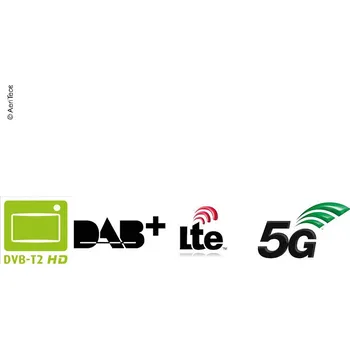 Příjem digitálního pozemního vysílání Ostatní Anténa pro DVB-T2/FM/DAB+/4G LTE a 5G