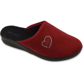 Dámské pantofle Pantofle bačkory papuče dámské Befado 551D016 bordó se srdíčkem velikost: 41